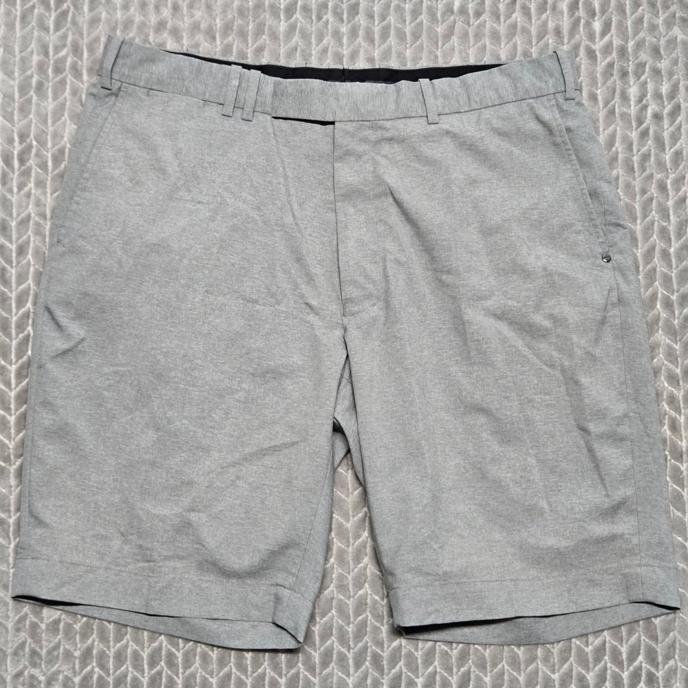 RLX Ralph Lauren Mens Grey Performance Golf Shorts Size 36 Heathered Activewear